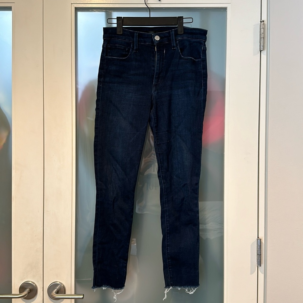 Joe’s high rise skinny crop jeans